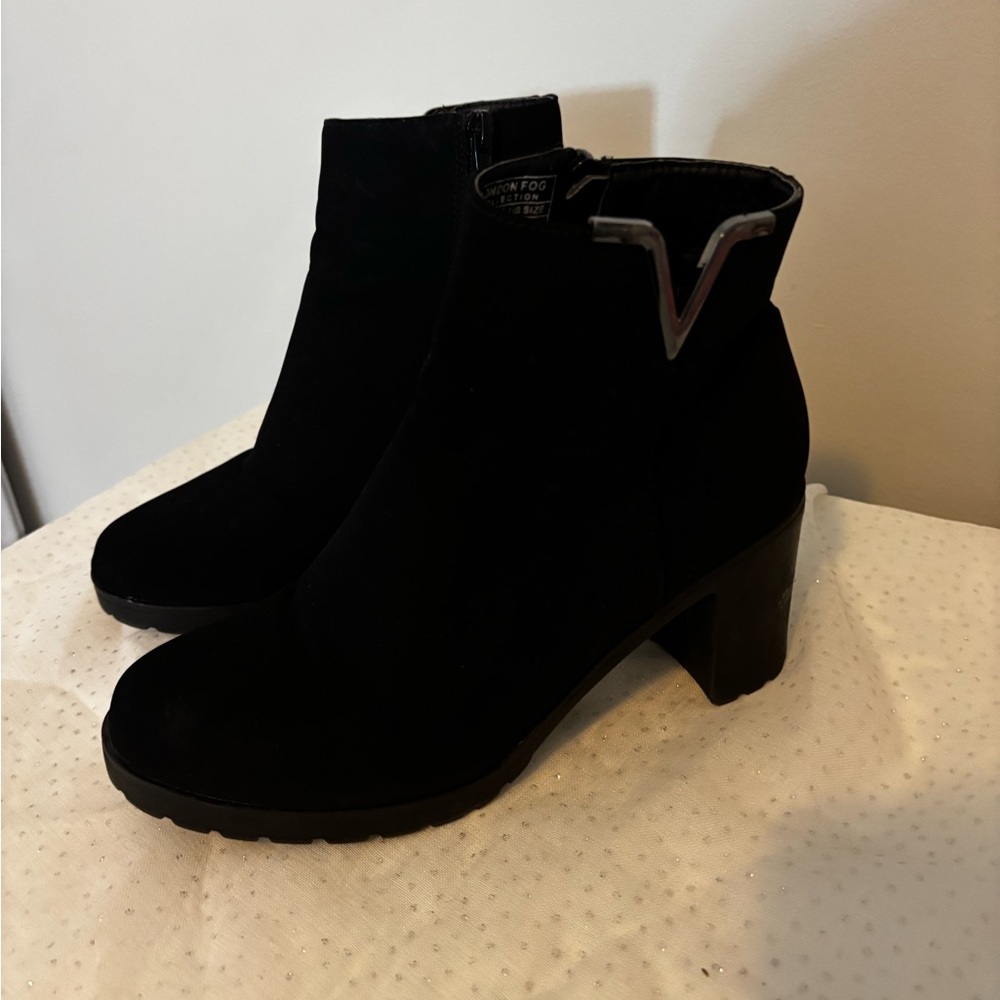 London Fog Black Ankle Booties